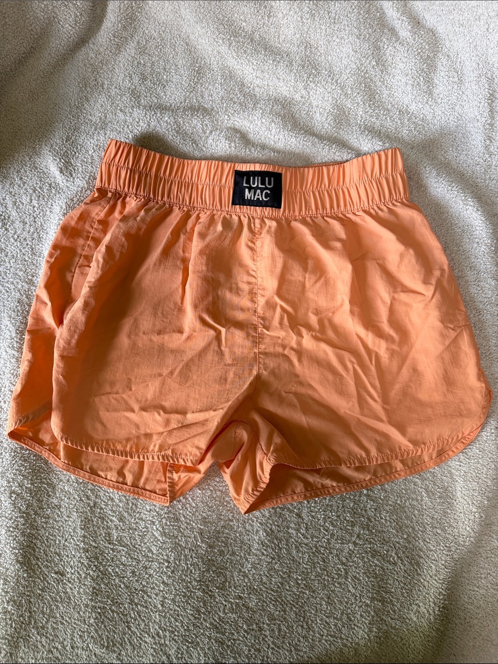 Women's Peach Athletic Running Shorts